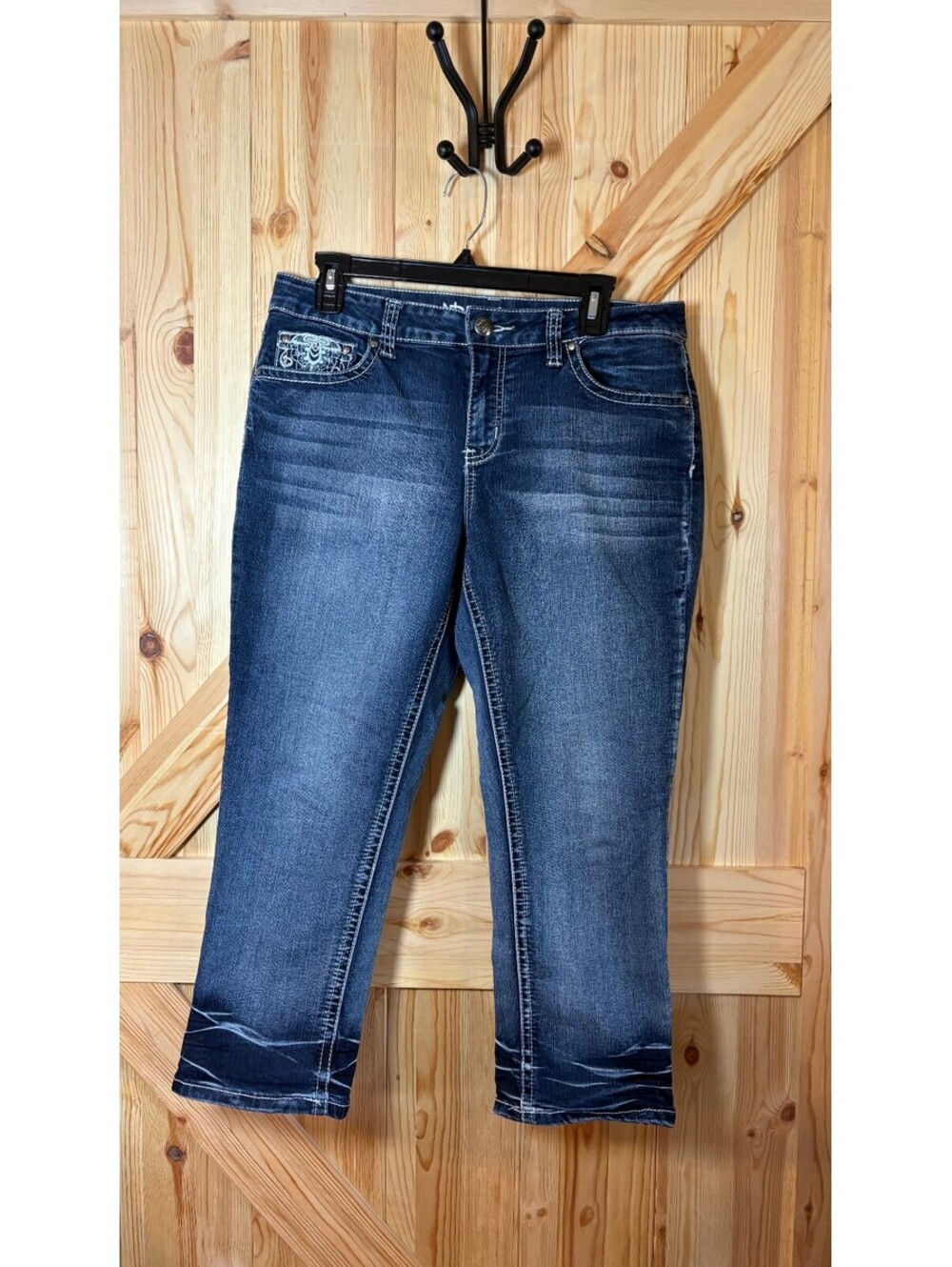 ND Weekend Women's Embroidered Pocket Capri Jeans Size 12